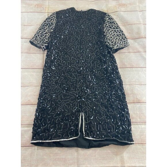 Vintage Laurence Kazer Women's Full Sequin 80's Dress - XL - Picture 8 of 11